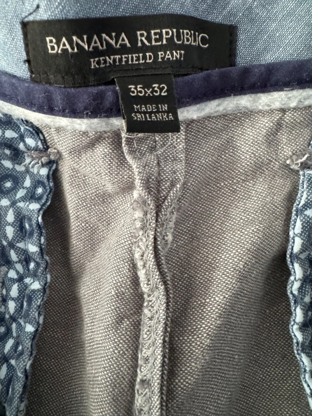 Banana Republic Linen Blend Trousers 35x32